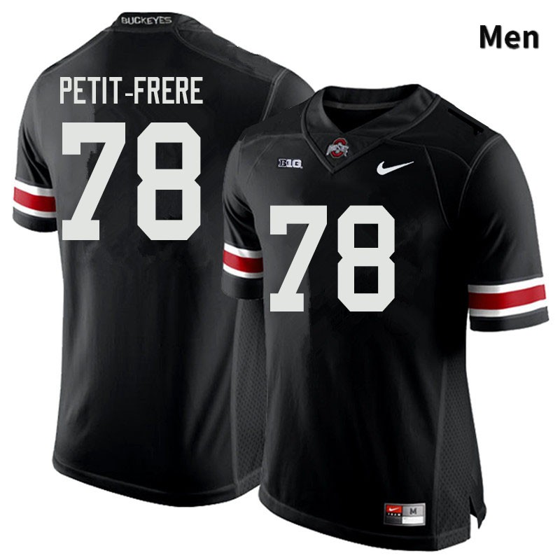 Ohio State Buckeyes Nicholas Petit-Frere Men's #78 Black Authentic Stitched College Football Jersey